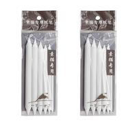 3/6 pièces mélangeant des souches et des tortillions pour le dessin fusain ou crayon, taille-crayon en papier de verre pour la gomme essentielle de l ' artiste d ' esquisse
