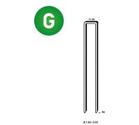 3 700 Agrafes Q-80 Galvanisées Résinées - 11.3x80x1.85x2.03 mm - D-Work
