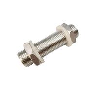 3/8" BSPP Male Full Thread 304 Stainless Steel Water Tank Nipple Pipe Fitting Connector Coupler (Length 80mm)