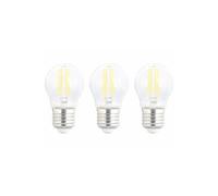 : 3 ampoules LED filament E27 à intensité variable - 4 W - 470 lm - Blanc neutre