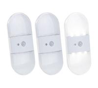 : 3 appliques murales LED sans fil 80 lm avec détecteur de mouvement/obscurité