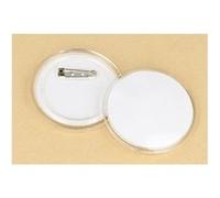 3 badges rond à personnaliser 6cm - artemio 14020058 Transparent G
