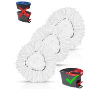 3 Balai Serpillère Microfibre Remplacement Compatible avec Vileda 3 en 1 | Vadrouille Turbo Serpillère Recharge Lavable en machine pour tous les sols