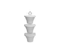 3 Balconnières Corsica forêt vertical 24 cm - Blanc -