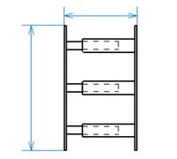 3 Barreaux de fenêtre télescopiques anti-effraction MOTTEZ l.30 à 55 cm