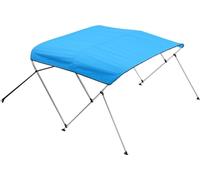 3 Bimini pour bateau à trois arceaux, longueur 1,80 m, auvent en polyester 600D, couleur bleu pacifique