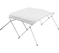 3 Bimini pour bateau à trois arceaux, longueur 1,80 m, auvent en polyester 600D, couleur gris clair