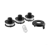 3 Bobines 9m Fil 0.65mm pour Débroussailleuse 10-15 Pouces | 3 bobines pré-enroulées, fil 0.65mm, longueur 9m, compatible 10-15 pouces, gain de temps