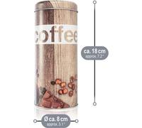 3 boîtes à capsules de café et 1 décapsuleur - Boîte métallique pour capsules de café - Boîte de rangement avec couvercle pour café, thé, biscuits - Boîte décorative au design vintage moderne (lot de