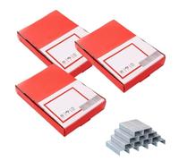 3 boîtes d'agrafes numéro 10, 1000 pièces par boîte, mini agrafes en métal, agrafeuses compactes et pratiques, agrafage rapide, lissage électrolytique pour agrafeuses de bureau