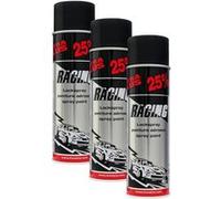 3 bombes de peinture - Carrosserie voiture - Racing - Noir brillant - 500ml