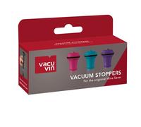 Vacuvin 08850606 Set de 3 Bouchons Stoppeur,Multicolore