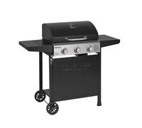 3 Brûleurs Barbecue Gaz sur Chariot Royal Gourmet - BBQ Gaz avec Capot de Puissance 9 kW Propane