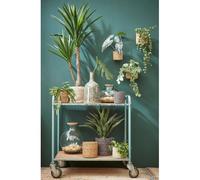 3 Cache-Pots En Jute Crème H16 Blanc