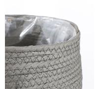 3 Cache-Pots En Papier Gris H24 Gris