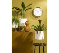 Mica Decorations Aries Pot de fleurs sur support - Lot de 3 - H32 x Ø24 cm - Blanc