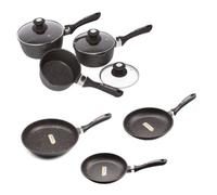 3 CASSEROLES 16/18/20 CM MANCHES AMOVIBLES ET 3 POÊLE MANCHE FIXE 20/24/28 CM SCHUMANN PROFESSIONNEL