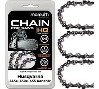 3 chaînes de scie pour chaîne de tronçonneuse 38cm 1 5mm 0.325"" 64 TG pour Husqvarna 445e 450e 455 Rancher