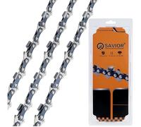 3×Chaînes de Tronçonneuse 20cm Compatible pour Ryobi RY18CS20A, 33 maillons 3/8""LP 1,1mm, Bosch Chain 18, Einhell, WORX et autres