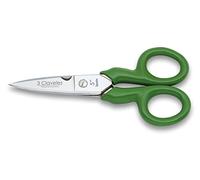 3 claveles 1964H2 Ciseaux électricien avec manche en plastique 12 cm Vert 19.08 x7.38 x 1.08 cm