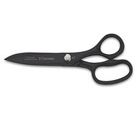 3 Claveles, 79 Ciseaux Professionnels Multi-Usages de Haut Rendement, Acier au Carbone avec Nitrure de Titane, Tripe durée du Filo et Résistance à l'Abrasion, Haute Dureté, Noir