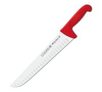 3 CLAVELES CUCHILLO CARNICERO ALVEOLADO Proflex Rojo 30 cm - 12" FH 3C