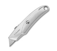 3 CLAVELES Cutter RETRACTIL METÁLICO Profesional 15 CM. - 1 HOJA 3C