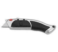 3 CLAVELES Cutter RETRACTIL METÁLICO Profesional 17,5 CM. - 10 HOJAS 3C