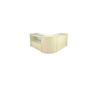 3 comptoirs de magasin et réception collection draco avec finition laminée en érable