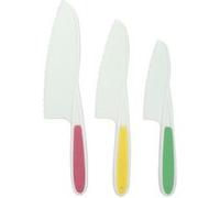 3 couteaux de cuisine pour enfants 22 à 27 cm Fackelmann Mini Monster Bleu,Vert,Orange G