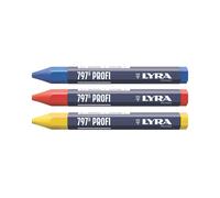 3 craies de marquage Lyra, assortiment de couleurs