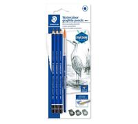 3 crayons mine graphite - Aquarellable - 8B 6B 4B - Mars Lumograph Aquarell - Staedtler
