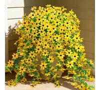 【3 € de réduction dès 10 €】4 pièces 72,8 cm Fleurs artificielles suspendues pour l'extérieur, Décoration de plantes artificielles, Désignation de fleurs en soie artificielle colorées, Désignation de m