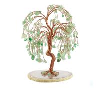 【3 € de réduction dès 10 €】JU7CER 1 pièce d'arbre à argent en cristal naturel brut, arbre à argent, décoration artisanale, décoration de maison, Noël, cristal de guérison, convient pour la décoration 