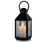 【3 € de réduction dès 10 €】Lanterne décorative à bougie noire : supports de bougie sur pied en métal pour centre de table - lanternes suspendues de 26 cm de hauteur pour mariage, fête, décoration de m