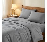 【3 € de réduction dès 10 €】Ochama Couette 100 % coton - Ensemble de literie 3 pièces, ensemble de couette de couleur unie avec 2 taies d'oreiller pour lit double, doux, respirant et agréable pour la p