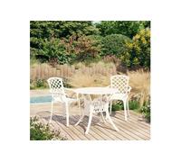 3-delige Bistroset gietaluminium wit3070585