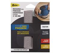 3 disques ponçeuse excentrique 125mm Maille Céramic Grain fin 240