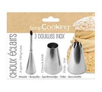 3 douilles choux eclairs