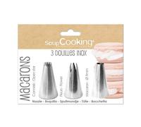 3 Douilles inox macarons ScrapCooking