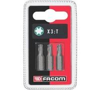 3 embouts 1/4'' T30 longueur 25mm série 1 - FACOM - EX130.J3