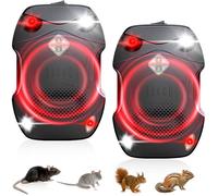 3 en 1 Anti Souris et Rats Ultrason 2PCS - Portable 12V Voiture + USB + Piles AA - Garage/Grenier Voiture Anti Rongeurs/Araignées