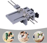 3 en 1 Gabarit de perçage Guide de perçage Guide de perçage pour le travail du bois Auto-centrant Jig Guide Kit 6/8/10mm