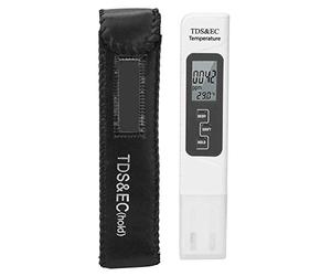3 en 1 Testeur de Qualité de L'Eau Mesureur de Température et Conductivité EC avec Ecran LCD pour L'Eau Potable 0-9999PPM
