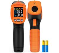 3 en 1 Thermomètre Infrarouge IM02PRO POROMETISTO, Alarme, -50°C à 800°C | Touchless Thermometer d'Humidité et de Température, Émissivité Réglable, pour le CVC, la Cuisine, les Scénarios Industriels