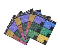 3 Ensembles Autocollant Calendrier Papier, Onglet Index | Papier Auto Adhésif, Écriture Facile, Lot de Sets de Set de Sets de Feuilles, Usage Quotidien, pour Cahier et Bureau