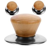 3 Ensembles Bouton de Couvercle Compact et Acier Inoxydable | Base Élargie, Finition Lisse et Forme Classique, pour Couvercles en Verre et Casseroles
