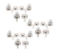 3 Ensembles Contact de Batterie Aaa en Acier Inoxydable | Plaque de Remplacement pour Bornes, Ajustement Automatique de Pression, Usage sur Piles Aaa, Couleur Argenté