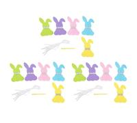 3 Ensembles de bannières de Lapin en Feutre Mignon, Guirlande de bannière de joyeuses pâques pour la décoration de la Maison