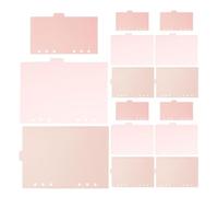 3 Ensembles Intercalaires de Classeur en Plastique Rose Pp à 6 | Onglets 5 et 6 Sections, Réutilisables et Lavables, pour Classeurs A5 A6, Salles de t Réunions